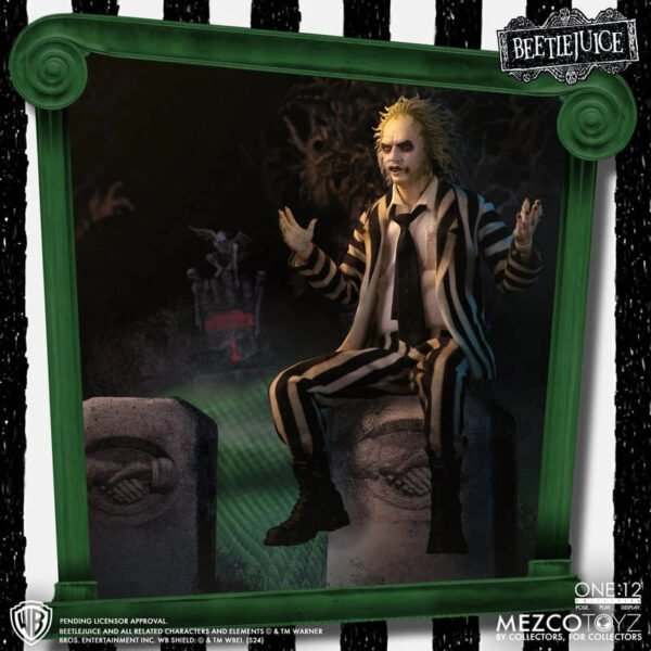 2024 Mezcotoyz Beetlejuice Deluxe Edition One:12 Collective Action Figure - Image 2