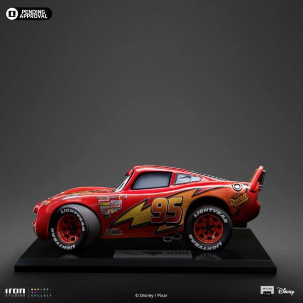 2024 Iron Studios Cars Lightning McQueen Art Scale 1/10 Statue - Image 2