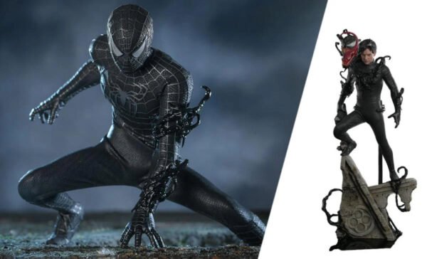 2024 Hot Toys Spider-Man 3 Spider-Man Black Suit Deluxe Version Sixth Scale Figure
