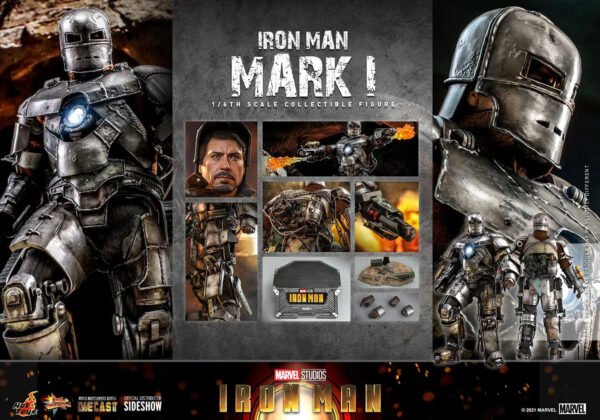 Hot Toys Iron Man Mark I Sixth Scale Figure - Image 12