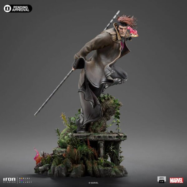 2024 Iron Studios Marvel X-Men Gambit Legacy Replica 1/4 Scale Statue - Image 9