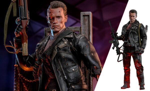 2024 Hot Toys Terminator 2 T-800 (Battle Damaged Version 2.0) Sixth Scale Figure