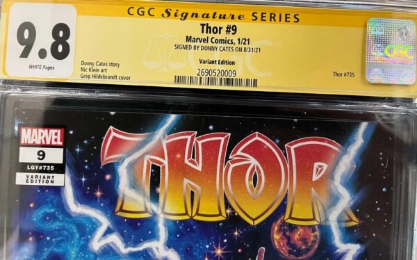CGC 9.8 Signature Series Thor #9 Variant Edition Signed by Donny Cates - Image 2