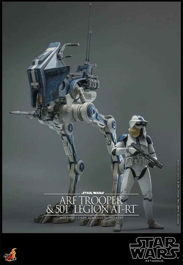 2024 Hot Toys Star Wars ARF Trooper and 501st Legion AT-RT Sixth Scale Figure - Image 8