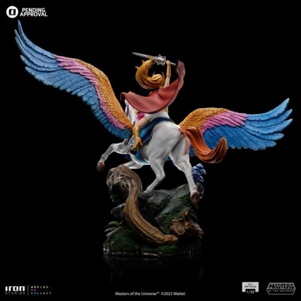2024 Iron Studios Masters of the Universe: She-Ra and Swift Wind Art Scale 1/10 Statue - Image 3
