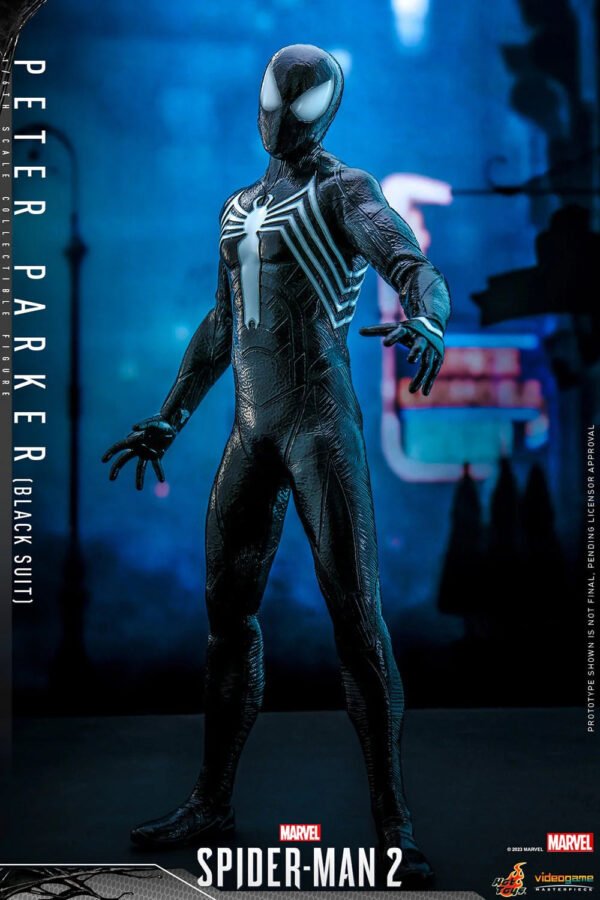 2024 Hot Toys Marvel’s Spider-Man 2 Peter Parker (Black Suit) Sixth Scale Figure - Image 5