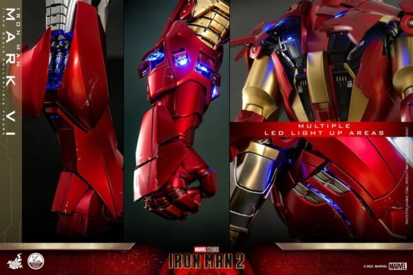 2024 Hot Toys Iron Man 2: Iron Man Mark VI Quarter Scale Figure - Image 5