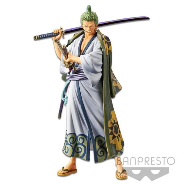 Banpresto One Piece Zoro The Grandline Men Wanokuni DXF Vol. 2 Statue - Image 2