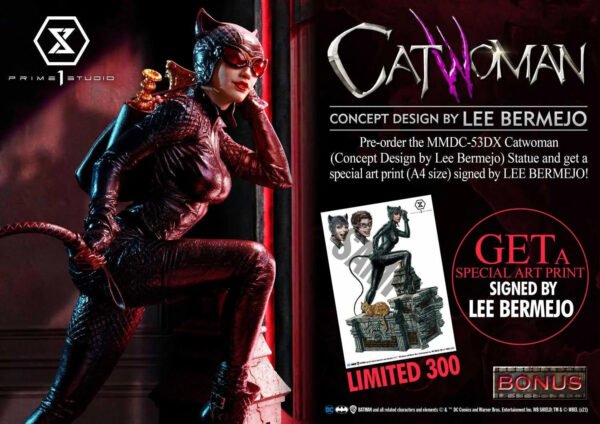 2024 Prime 1 Museum Masterline Batman (Comics) Catwoman (Concept Design by Lee Bermejo) DX Bonus Version 1:3 Scale Statue - Image 6