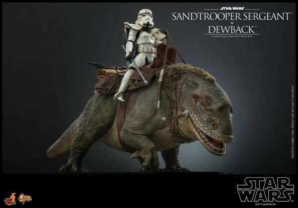 2024 Hot Toys Star Wars Sandtrooper Sergeant and Dewback Sixth Scale Figure - Image 3