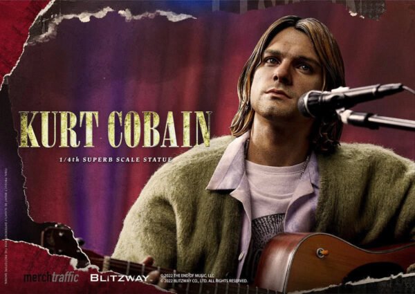 2024 Blitzway Nirvana Kurt Cobain 1/4 Superb Scale Statue - Image 5
