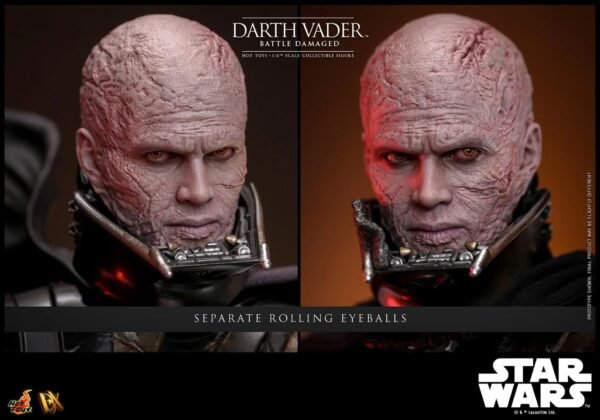 2024 Hot Toys Star Wars Darth Vader (Battle Damaged) Sixth Scale Figure - Image 6