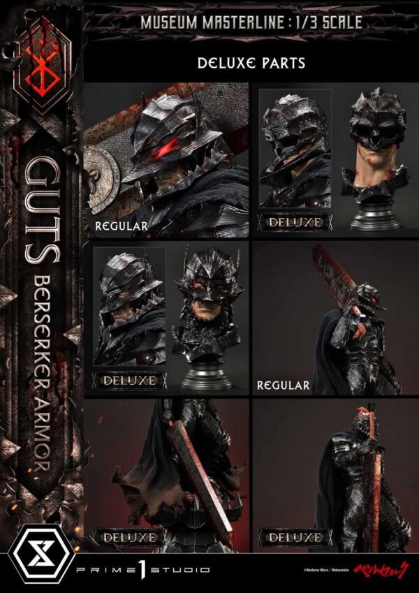 2024 Prime 1 Studio Museum Masterline Berserk Guts, Berserker Armor Rage Edition DX Bonus Version 1/3 Scale Statue - Image 7