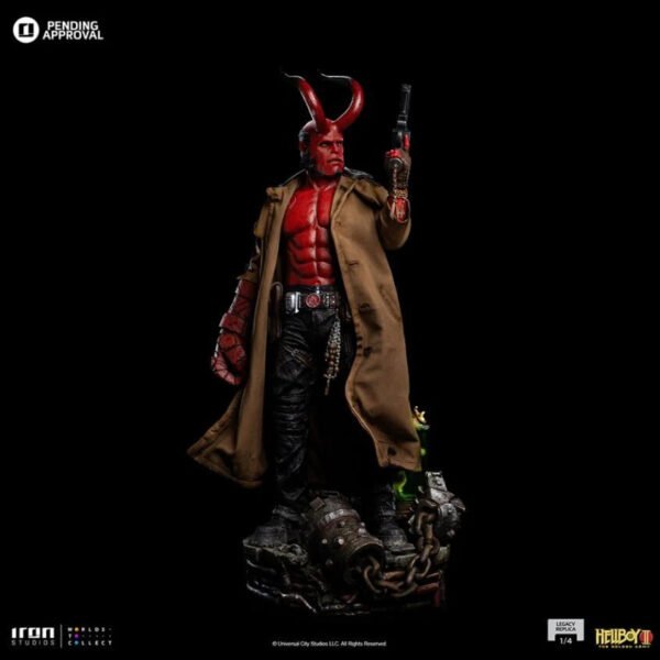 2024 Iron Studios Hellboy II: The Golden Army Hellboy Legacy Replica 1/4 Scale Statue - Image 4