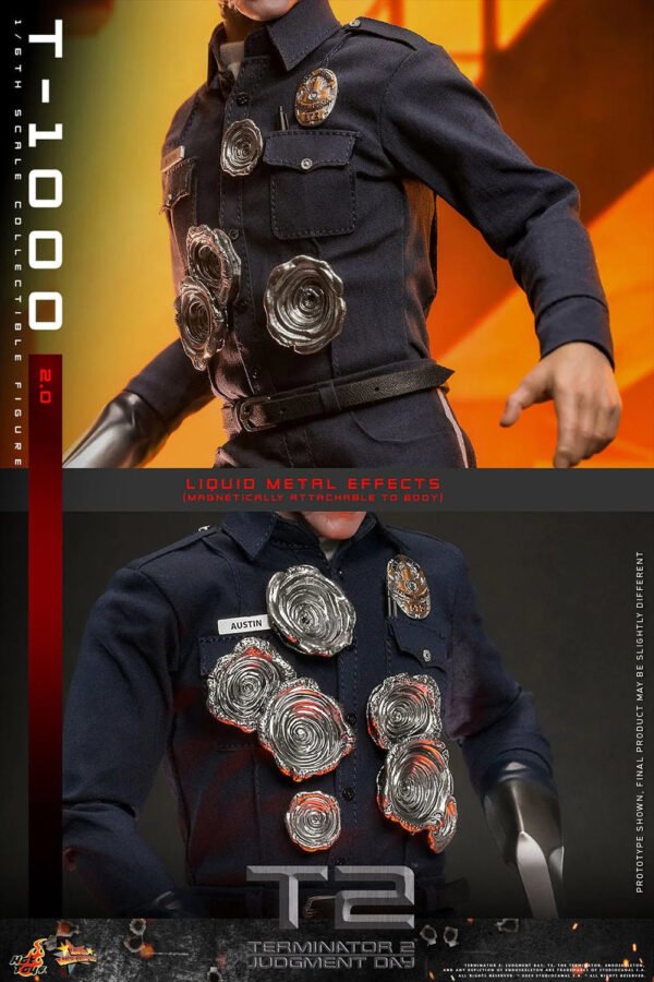 2024 Hot Toys Terminator 2: Judgment Day T-1000 (2.0) Sixth Scale Figure - Image 3