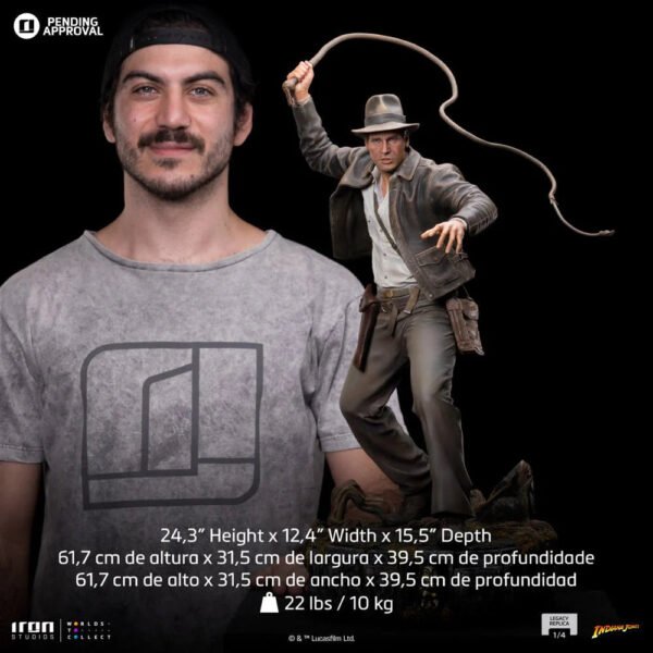 2024 Iron Studios Indiana Jones and the Raiders of the Lost Ark Legacy Replica 1/4 Scale Statue - Image 4