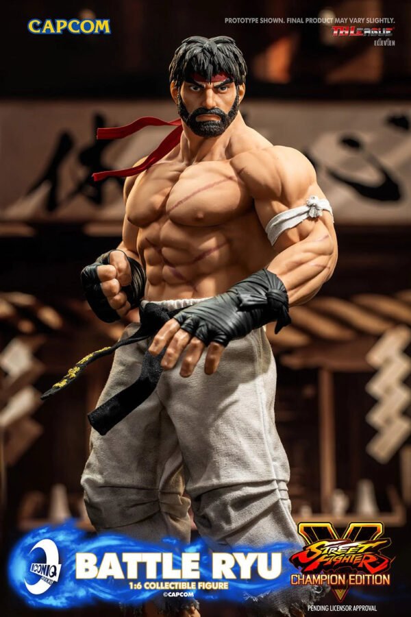 2024 Iconiq Studios Street Fighter V Battle Ryu Sixth Scale Figure - Image 8