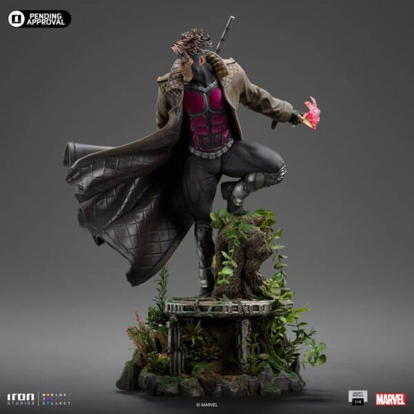 2024 Iron Studios Marvel X-Men Gambit Legacy Replica 1/4 Scale Statue - Image 10