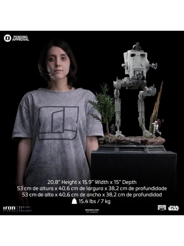 2024 Iron Studios Star Wars Return of the Jedi: AT-ST and Chewbacca 1/20 Demi Art Scale Statue - Image 2
