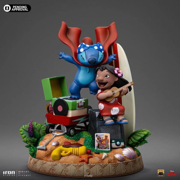 2024 Iron Studios Disney Lilo & Stitch 1/10 Deluxe Art Scale Statue - Image 4