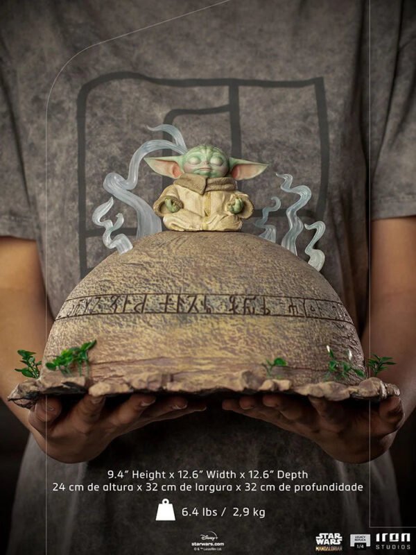 Iron Studios Star Wars The Mandalorian Grogu (Baby Yoda) 1:4 Scale Legacy Replica Statue - Image 12