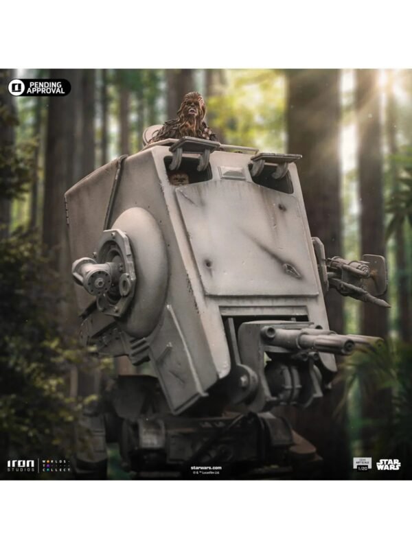2024 Iron Studios Star Wars Return of the Jedi: AT-ST and Chewbacca 1/20 Demi Art Scale Statue - Image 12