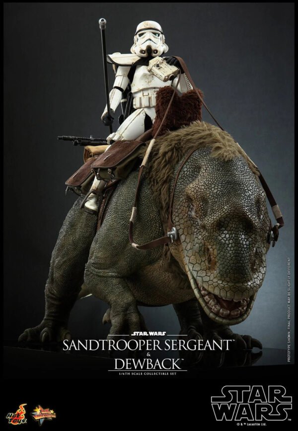 2024 Hot Toys Star Wars Sandtrooper Sergeant and Dewback Sixth Scale Figure - Image 5