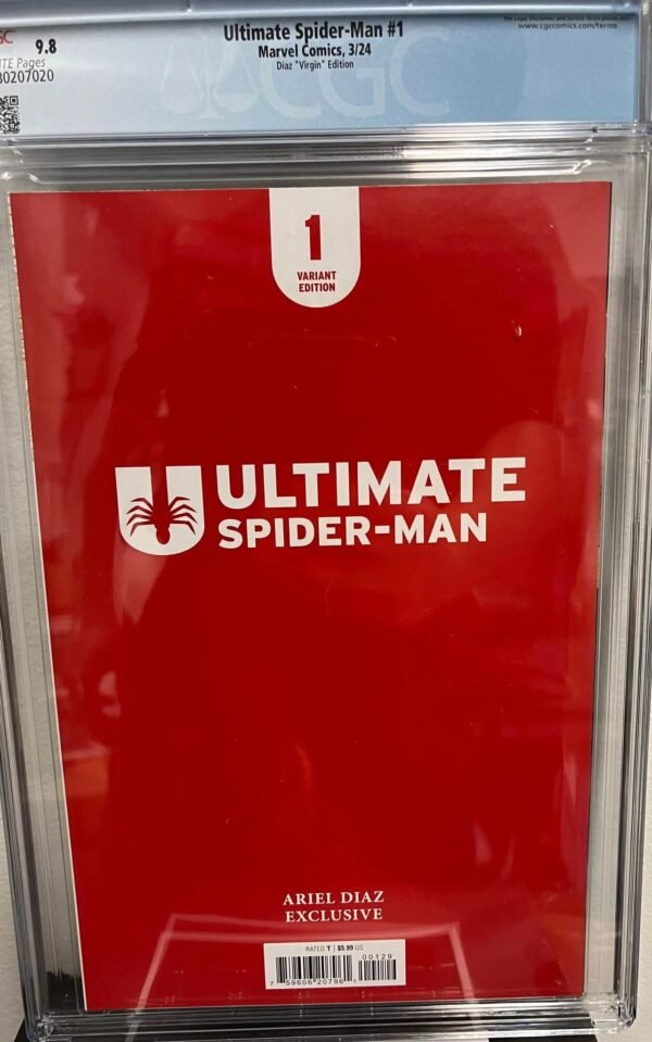 CGC 9.8 Ultimate Spider-Man #1 Ariel Diaz Virgin Edition - Image 3