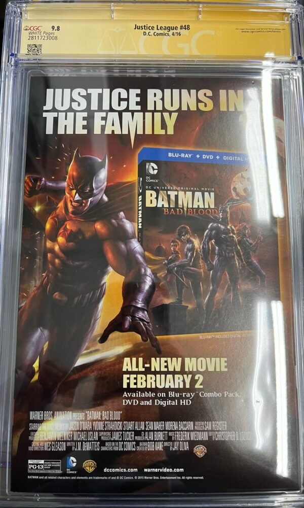 CGC 9.8 Signature Series Justice League #48 Signed by Brad Anderson, Jason Fabok & Geoff Johns - Image 3