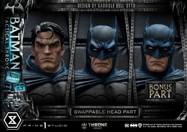 2024 Prime 1 Studio Batman Tactical Throne Design by Gabriele Dell'Otto Ultimate Bonus Version LE 500 1/4 Scale Statue - Image 9