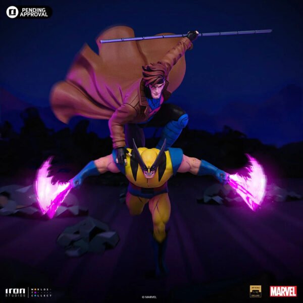 2024 Iron Studios X-Men 97 Gambit & Wolverine Deluxe 1/10 Art Scale Statue