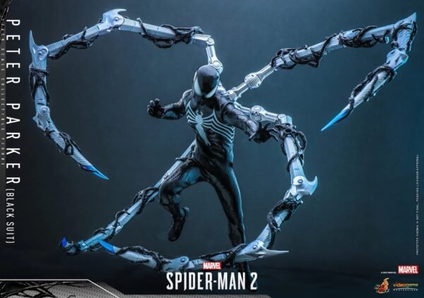 2024 Hot Toys Marvel’s Spider-Man 2 Peter Parker (Black Suit) Sixth Scale Figure - Image 7
