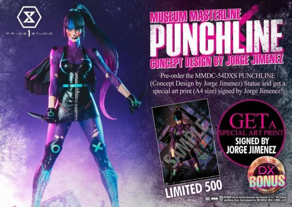 2024 Prime 1 Museum Masterline Batman (Comics) Punchline (Concept Design by Jorge Jimenez) DX Bonus Version 1:3 Scale Statue - Image 10