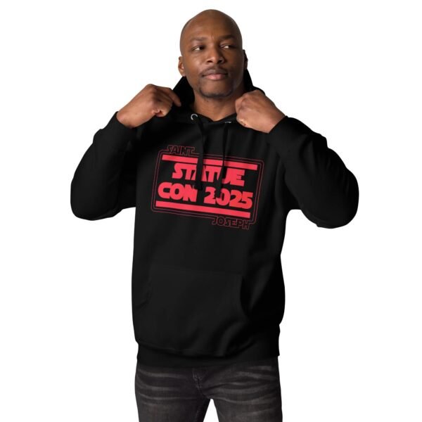 STATUECON 2025 RED Unisex Hoodie - Image 2