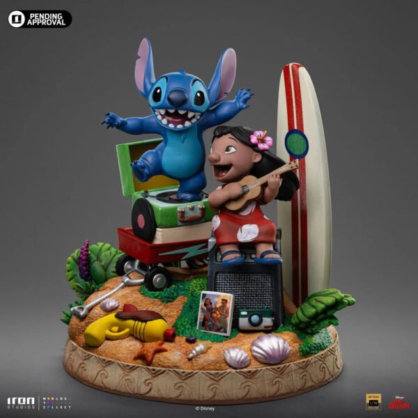 2024 Iron Studios Disney Lilo & Stitch 1/10 Deluxe Art Scale Statue - Image 2
