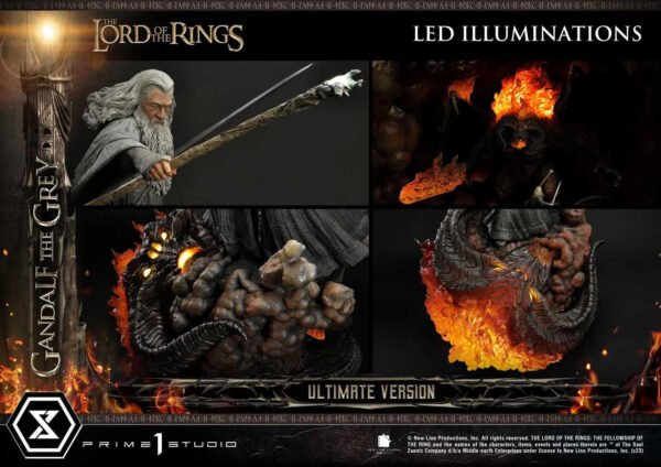 2024 Prime 1 Studio Premium Masterline The Lord of the Rings (Film) Gandalf the Grey Ultimate Version 1:4 Scale Statue - Image 5