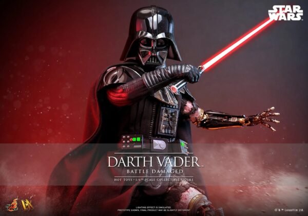 2024 Hot Toys Star Wars Darth Vader (Battle Damaged) Sixth Scale Figure - Image 5