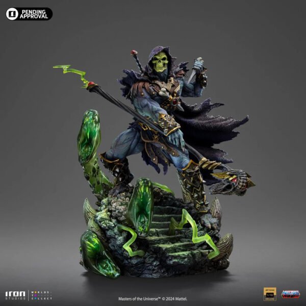 2024 Iron Studios Masters of the Universe Skeletor Unleashed Deluxe Art Scale 1/10 Statue - Image 4