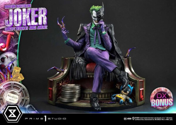 2024 Prime 1 Studio Museum Masterline Batman (Comics) The Joker (Concept Design by Jorge Jimenez) 1/3 Scale DX Bonus Version Statue - Image 3