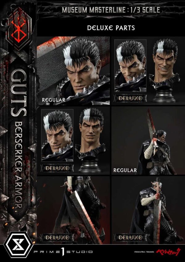 2024 Prime 1 Studio Museum Masterline Berserk Guts, Berserker Armor Unleash Edition DX Bonus Version 1/3 Scale Statue - Image 7