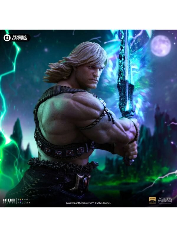 2024 Iron Studios Masters of the Universe: He-Man Unleashed Art Scale 1/10 Statue - Image 5