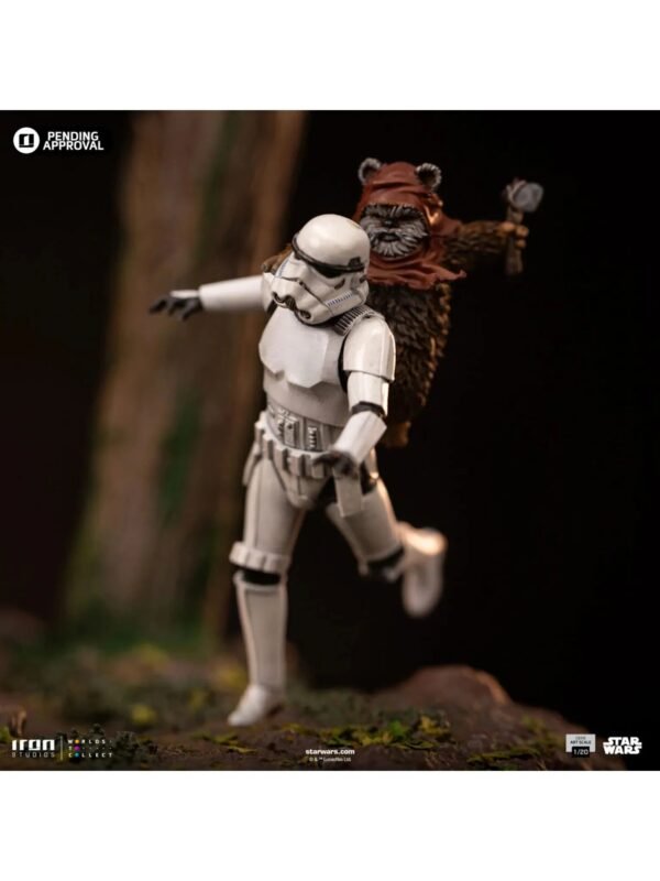 2024 Iron Studios Star Wars Return of the Jedi: AT-ST and Chewbacca 1/20 Demi Art Scale Statue - Image 6