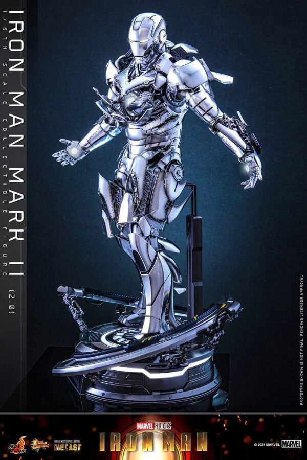 2024 Hot Toys Marvel Iron Man Mark II (Version 2.0) Sixth Scale Figure - Image 2