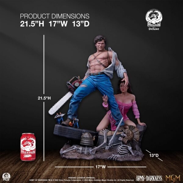2024 PCS Collectibles Army of Darkness Ash 1/4 Scale Deluxe Edition Premier Series Statue - Image 8