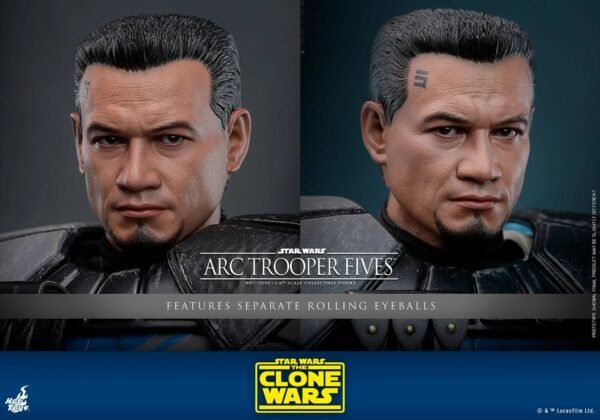 2024 Hot Toys Star Wars The Clone Wars Arc Trooper Fives Sixth Scale Figure - Image 7