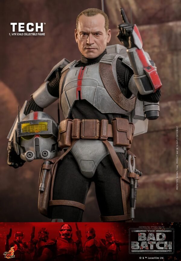 2024 Hot Toys Star Wars The Bad Batch Tech Sixth Scale Figure - Image 7