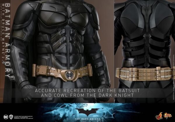 2024 Hot Toys Batman Armory with Bruce Wayne (2.0) Sixth Scale Figure Set - Image 3