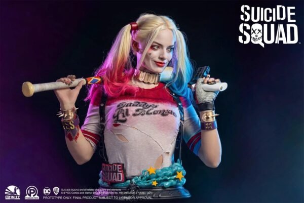 2024 Infinity Studio Suicide Squad: Harley Quinn Life-Size Bust - Image 4
