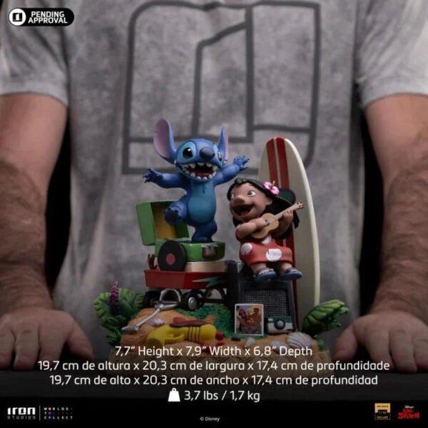 2024 Iron Studios Disney Lilo & Stitch 1/10 Deluxe Art Scale Statue - Image 8