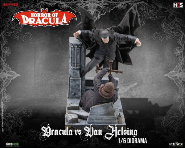 2024 Infinite Statue Horror of Dracula - Dracula vs Van Helsing 1:6 Scale Diorama - Image 4
